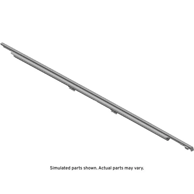 Black Front Passenger Side Door Window Belt Reveal Molding