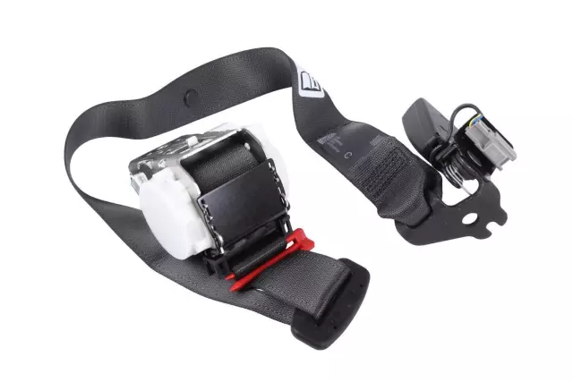 Jet Black Rear Center Seat Belt with Retractor