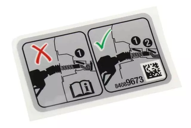 2016-2024 GM Fuel Cap Information Label 84089673 | TascaParts.com