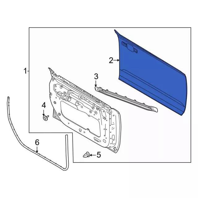 M2DZ-7820201-A - Outer Panel 2021-2025 Ford Bronco | Online Ford