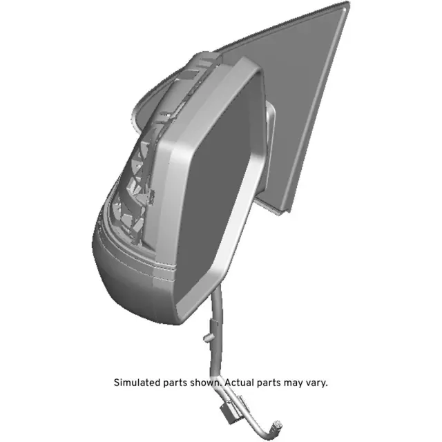 Driver Side Door Mirror without Cover