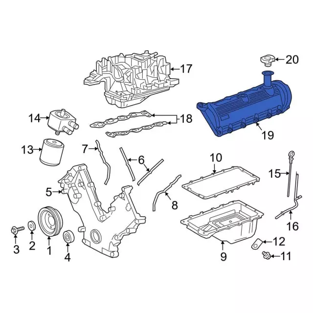 1997-2007 Ford Valve Cover 7L3Z-6582-A | OEM Ford Parts Direct