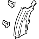 Upper Center Pillar Trim