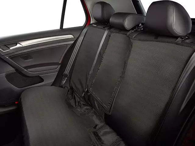 Rear Seat Covers With Tiguan Logo - Black