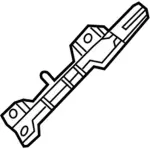 Windshield Pillar Trim Bracket