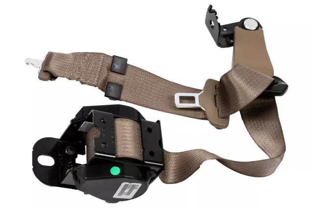 Medium Neutral Rear Driver Side Seat Belt with Retractor