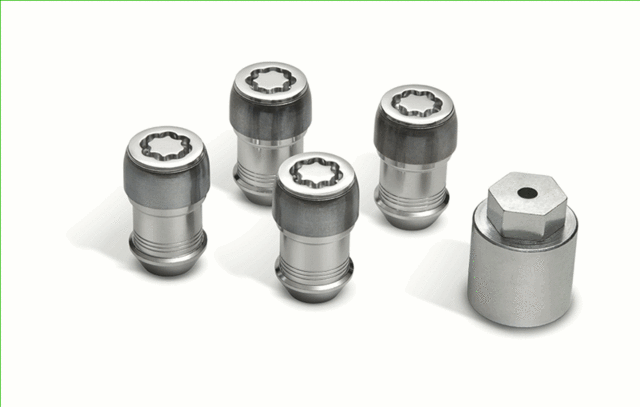 Mopar OEM Wheel Lock Kit For 2018-2025 Jeep Wrangler JL – 5 Lug Nuts + Key, Chrome, 14mm X 1.5 (82215711)