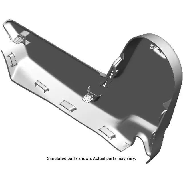 Dark Atmosphere Rear Driver Side Seat Hinge Finish Cover