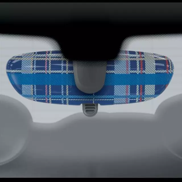 Interior Mirror Cover, Speedwell Blue