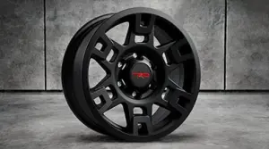 Wheel Cast Aluminum Matte Black 6 Spoke 17x7 Inch