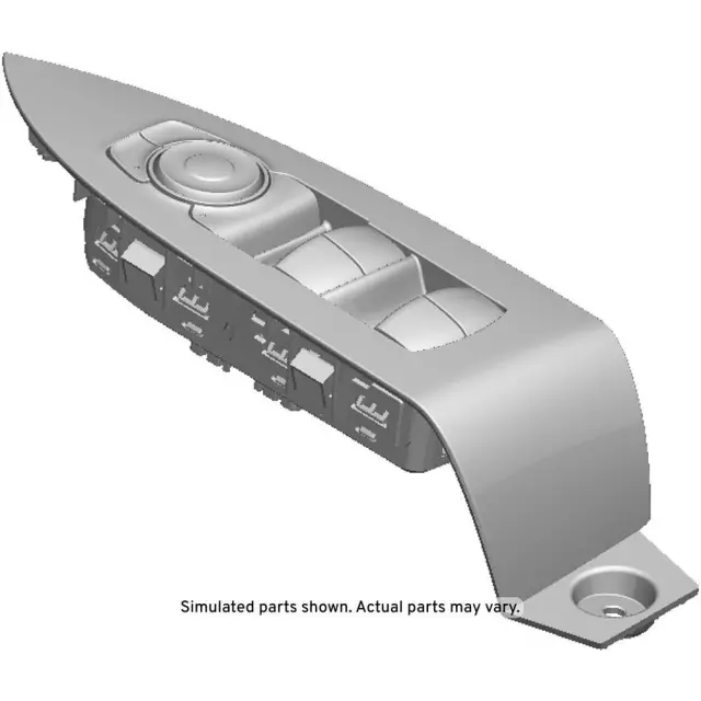 Jet Black Front Driver Side Door Accessory Switch Mount Plate