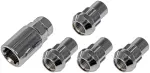 Wheel Nut Lock Chrome Acorn Set 1/2-20