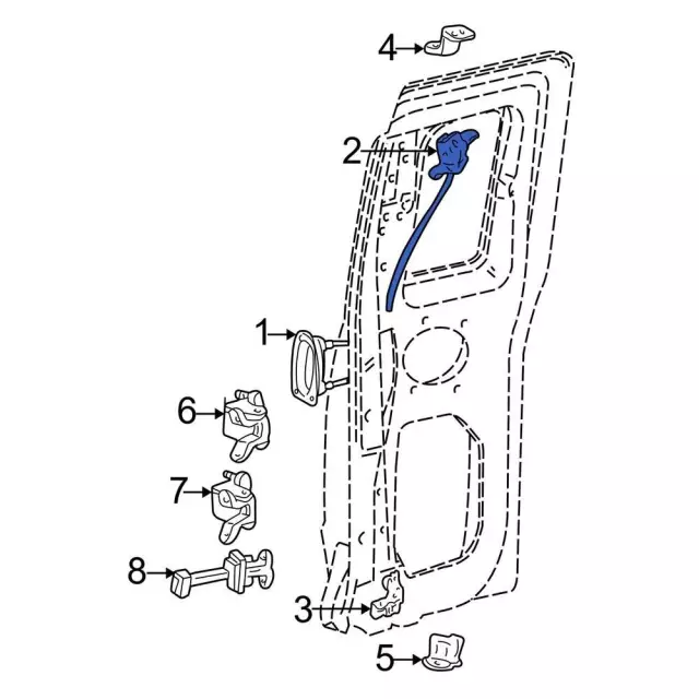 al5z13264a26b - Ford Door Latch Assembly | Levittown Ford Parts