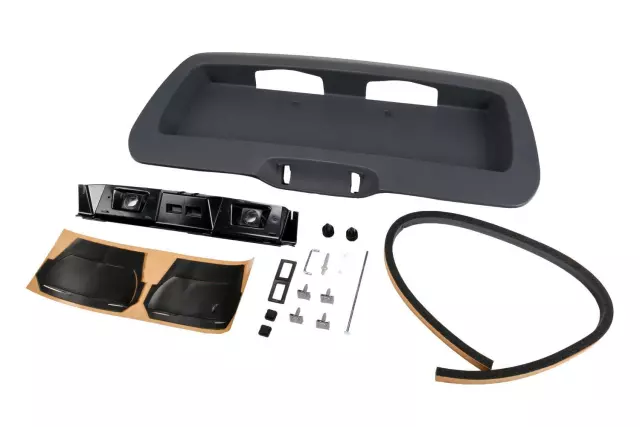 Black Rear License Plate Pocket