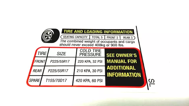 Tire Info Label