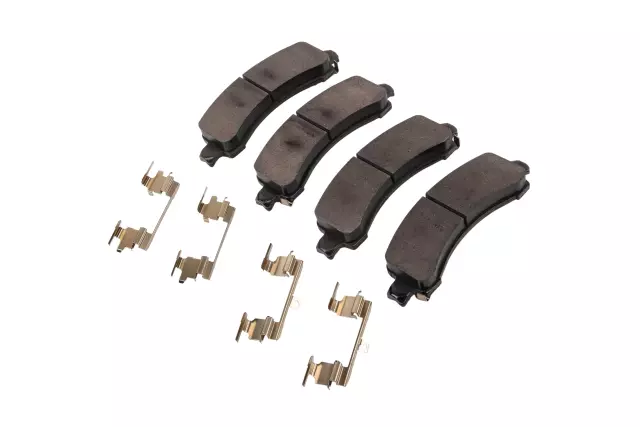 Rear Disc Brake Pad Set with Clips