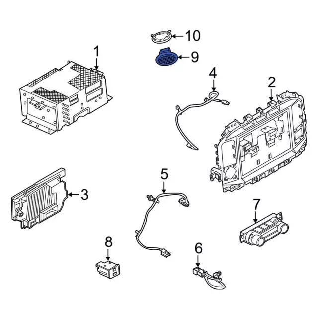 Genuine Ford Navigation Microphone LJ6Z-19A391-AH