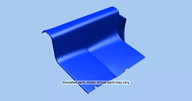 Medium Dark Pewter II Passenger Side Body Rear Corner Trim Panel