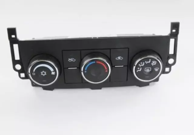 Heating and Air Conditioning Control Panel with Rear Window Defogger Switch