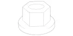 1956-2026 Mercedes-Benz - Hexagon Nut