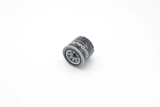 1BP00186AA - Engine: Engine Oil Filter for Acura: CL, Integra, MDX, RL, SLX, TL, Vigor | Chrysler: Sebring | Dodge: Stealth, Stratus | Genesis: G70 | Geo: Spectrum | Honda: Accord, Civic, Civic del Sol, CR-V, CRX, Odyssey, Passport, Prelude, S2000 | Hyundai: Accent, Elantra, Elantra Coupe, Elantra GT, Elantra N, Excel, Genesis Coupe, Ioniq, Kona, Kona N, Santa Fe, Santa Fe Sport, Scoupe, Sonata, Tiburon, Tucson, Veloster, Veloster N, XG300, XG350 | Isuzu: Amigo, Axiom, I-Mark, Impulse, Oasis, Pickup, Rodeo, Rodeo Sport, Stylus, Trooper, VehiCROSS | Kia: Amanti, Forte, Forte Koup, Forte5, Niro, Optima, Rio, Rio5, Rondo, Sedona, Seltos, Sorento, Soul, Spectra, Spectra5, Sportage, Stinger | Mazda: 323, 626, B2000, GLC, RX-7 | Mitsubishi: 3000GT, Diamante, Eclipse, Galant, Lancer, Mighty Max, Montero, Montero Sport, Outlander, Sigma | Subaru: B9 Tribeca, Baja, BRZ, Forester, Impreza, Legacy, Outback, SVX, Tribeca, WRX | Toyota: GR86 Image