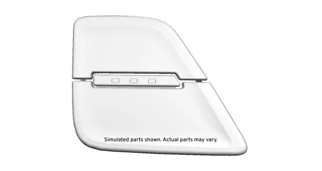 Black Carbon Metallic Passenger Seat Heater Switch