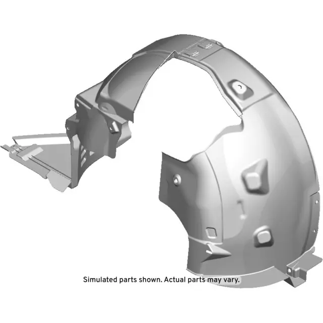 OEM NEW 17-19 GM Chevrolet Sonic Passenger Side Front Wheelhouse Liner 42506878