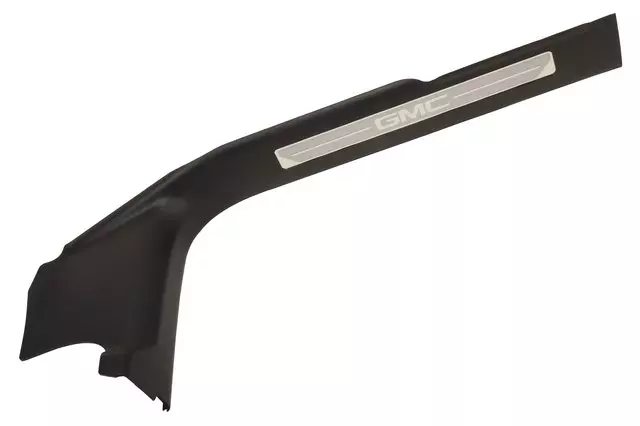 Driver Side Door Sill Plate in Black with Clips