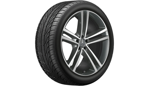 1674010300647X21 - : Wheel Alloy 21twin-5-spoke 10 x 21 for Mercedes-Benz: GLE 350, GLE 450, GLE 53 AMG&amp;reg;, GLE 580, GLE 63 AMG&amp;reg; S Image