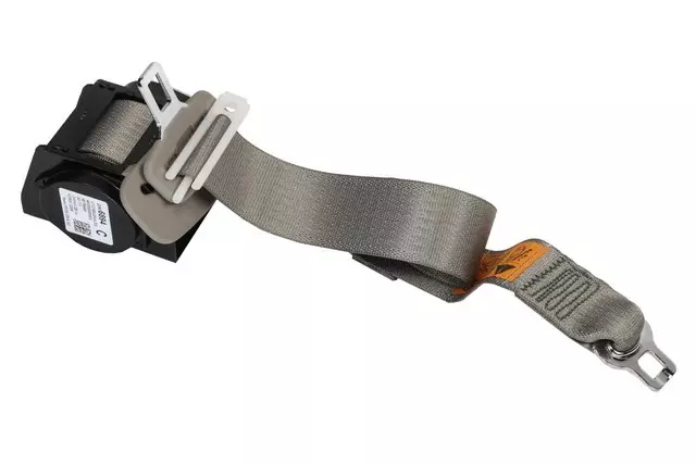 Light Platinum Rear Center Seat Belt with Retractor