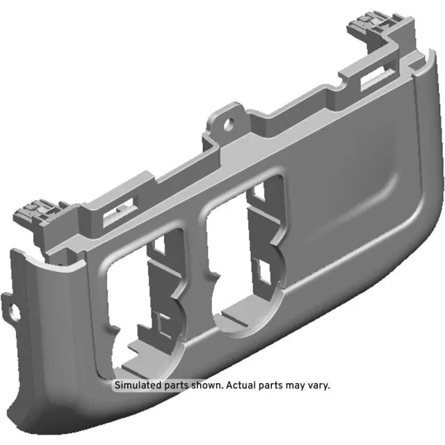 Jet Black Driver Side Instrument Panel Switch Trim Plate