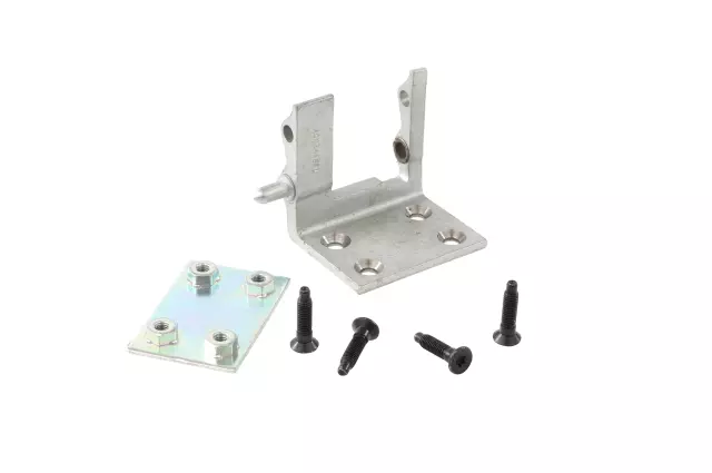 Rear Driver Side Door Side Door Hinge Kit with Hinge, Backing Plate, and Bolts