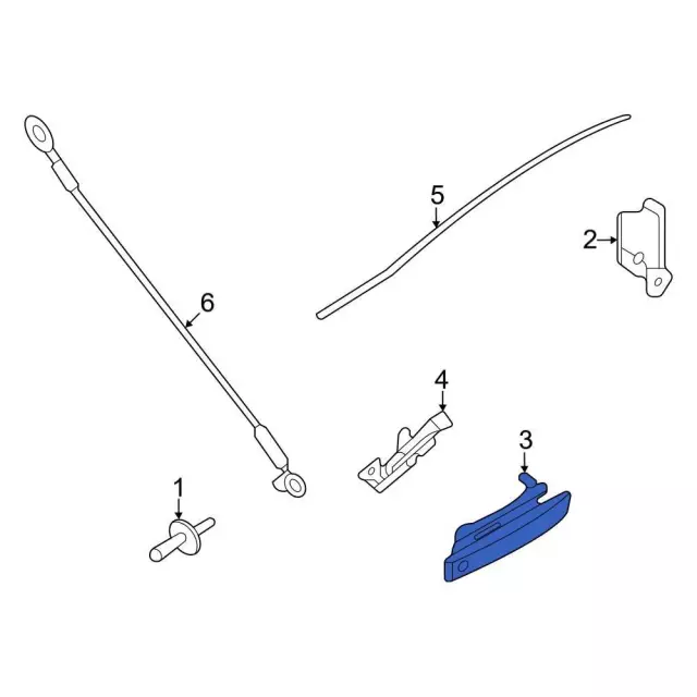 2019-2026 Ford Handle, Outside AB3Z-2143400-AC | OEM Ford Parts Direct