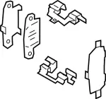 Disc Brake Anti-Rattle Clip Set