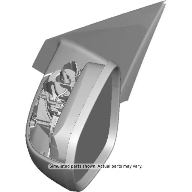 Driver Side Door Mirror without Cover