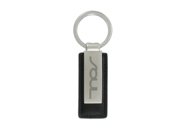 Key Chain - Black Leather
