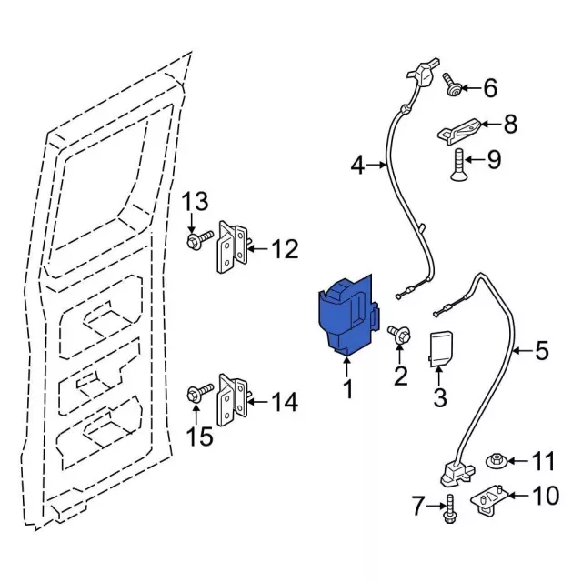 ek4z1822600aa - Ford Interior Door Handle | Levittown Ford Parts