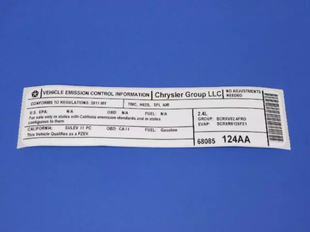 Emission Label