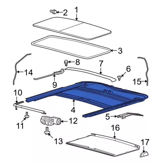 9L3Z-1651070-D - Sunroof Frame - 2009-2014 Ford F-150 | Eastgate