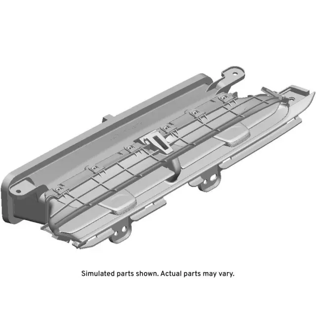 Black Instrument Panel Center Air Outlet