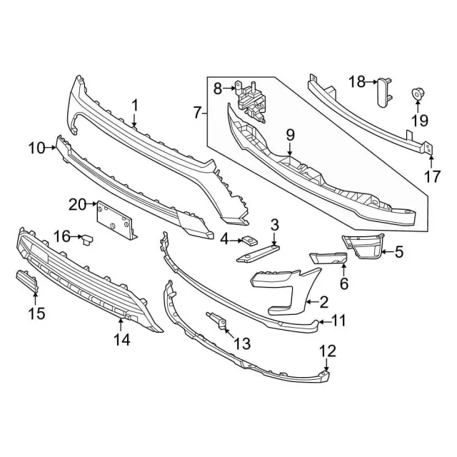 NL1Z-17626-NB - Upper Support 2022-2024 Ford Expedition | Ford