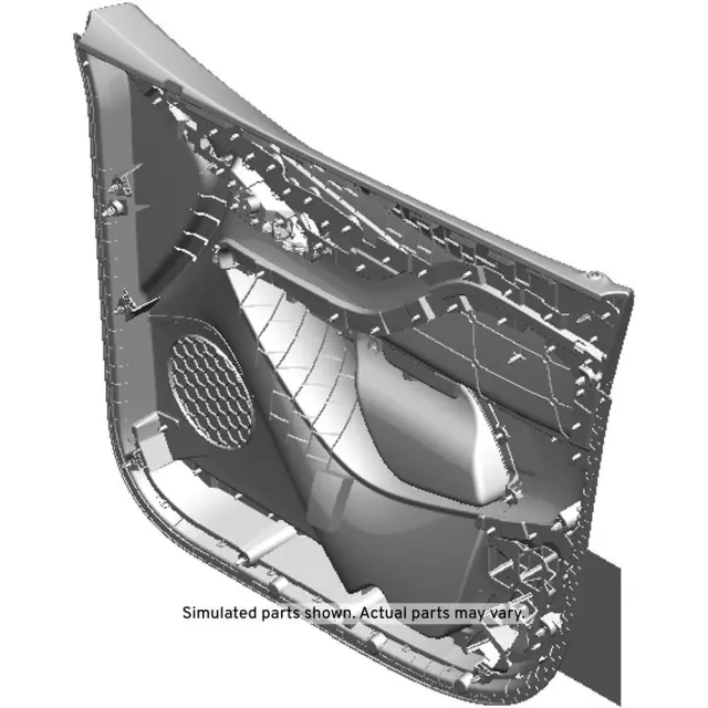 Black Front Driver Side Door Interior Trim Panel