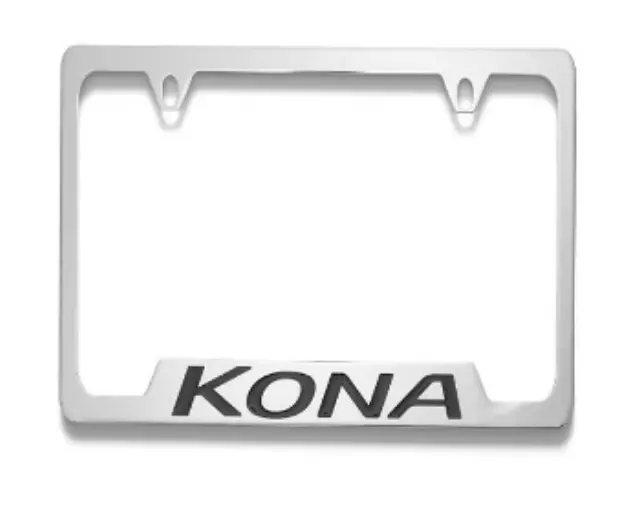 License Plate Frame, Thick Frame Kona Logo