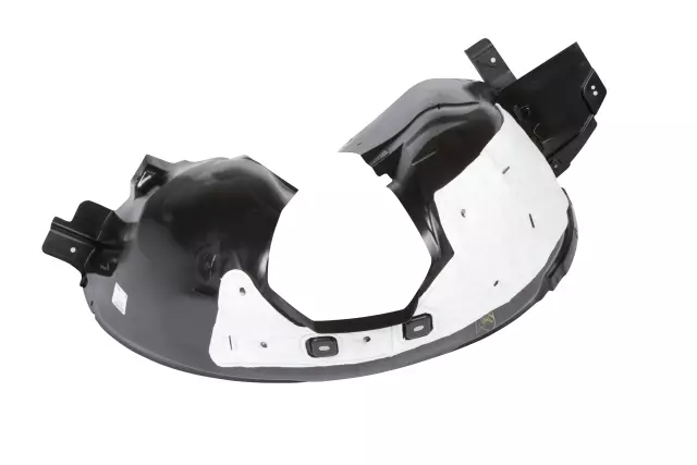 Passenger Side Front Wheelhouse Liner with Retainer and Deflector