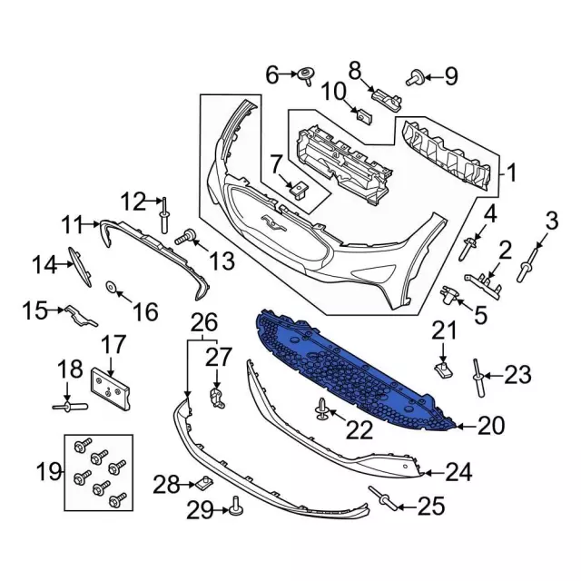 LJ8Z-8310-C Deflector Shield lj8z8310c | Fairway Ford OEM Parts