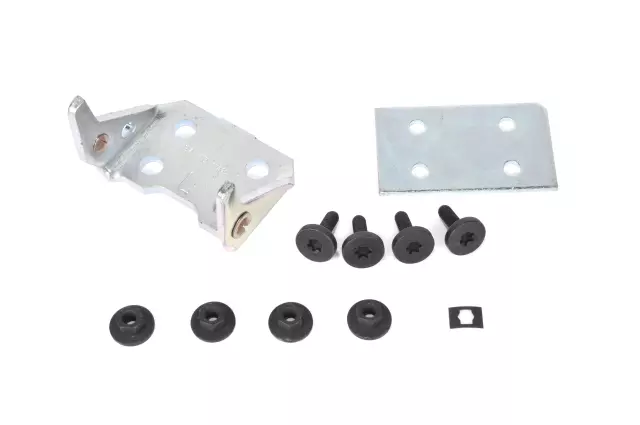 Front Driver Side Door Side Lower Door Hinge Kit with Hinge, Plate, Retainer, Studs, and Nuts