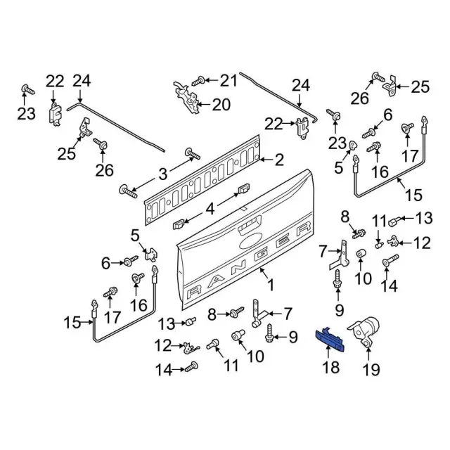 AB3Z-2143400-AC - Handle, Outside 2019-2026 Ford | Ford Parts Direct