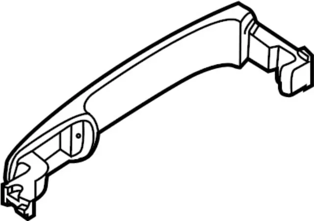 Motorøza Exterior Door Handle - Front Driver Side For 2003-2007 Infiniti G35 Coupe & More (80640-CB01A, 80640-CB81B)