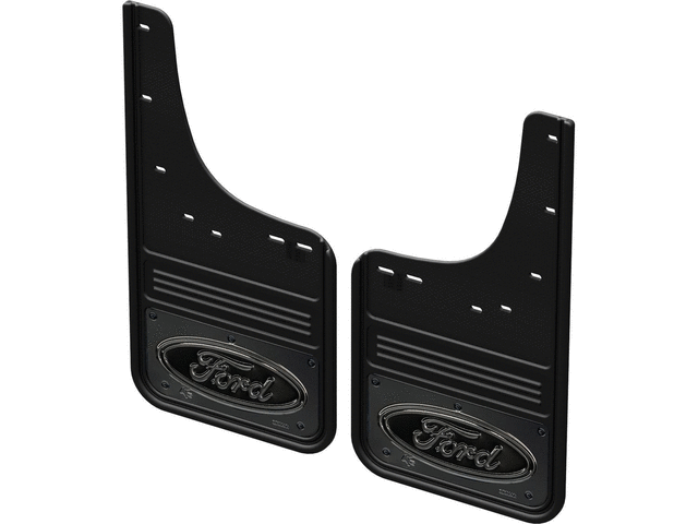 Rear Pair Splash Guards With Black Ford Oval
