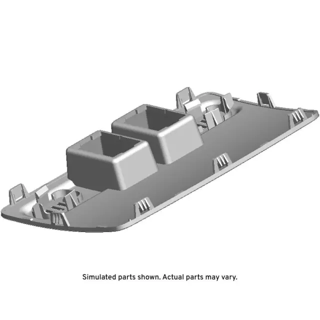 Light Titanium Roof Console Opening Trim Plate